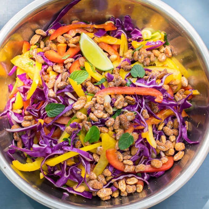 Thai Cabbage Salad | Yup, it's Vegan