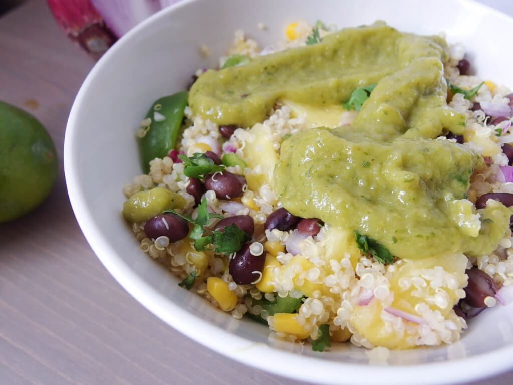 Southwestern Quinoa Salad with Cilantro-Lime Dressing - Yup, it's Vegan