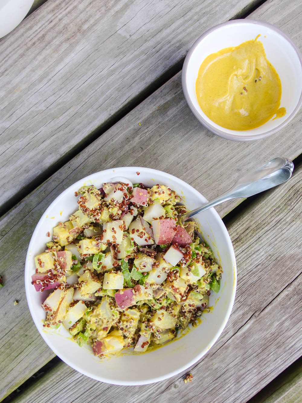 Curry Quinoa Potato Salad | Yup, it's Vegan