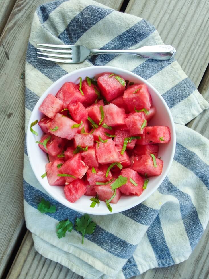 Vietnamese Watermelon Salad - vegan, gluten-free, raw, only 5 ingredients!