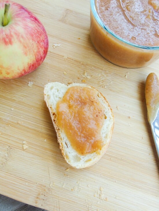 Slow cooker apple butter, sweetened only with dates!