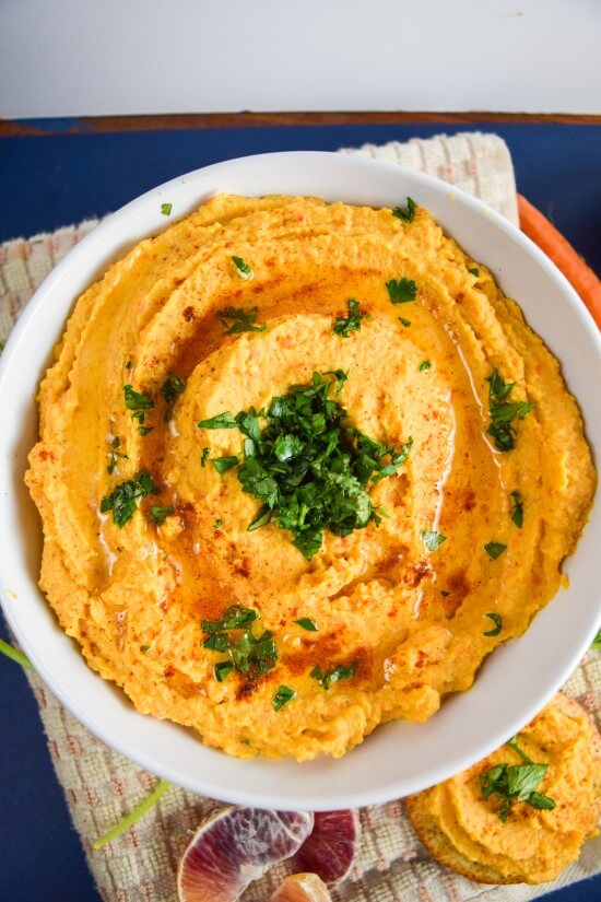 Harvest Carrot and Ginger Hummus, plus the other top 15 recipes of 2015 from Yup, it's Vegan!