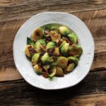 Brussels Sprouts with Shallots and Smoked Tofu