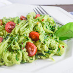 Avocado Pesto Zucchini Noodles | Yup, it's Vegan