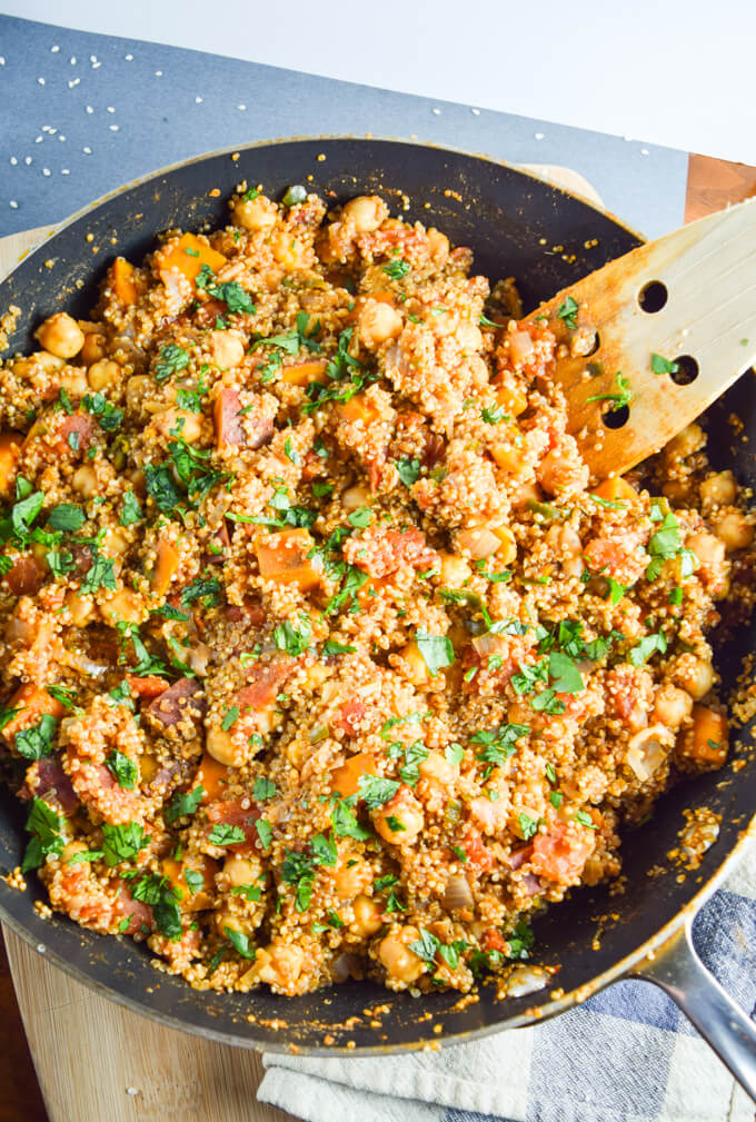 One Pot Tandoori Quinoa Recipe Yupitsvegan Com