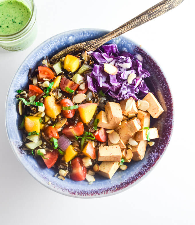 Summer Vegetable Wild Rice Salad | Yup, it's Vegan