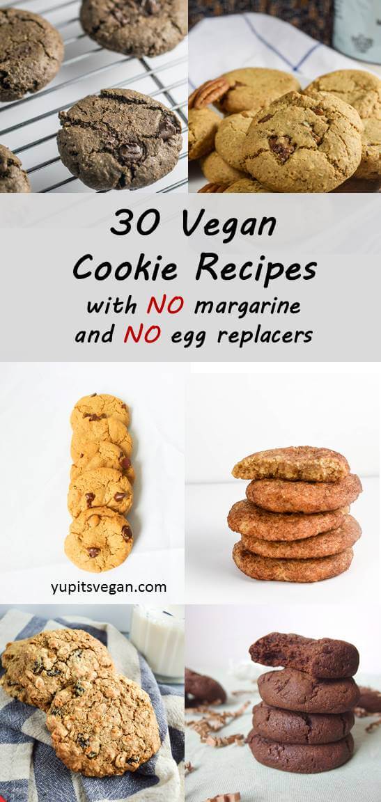 30 Vegan Cookie Recipes Without Margarine Or Egg Replacers