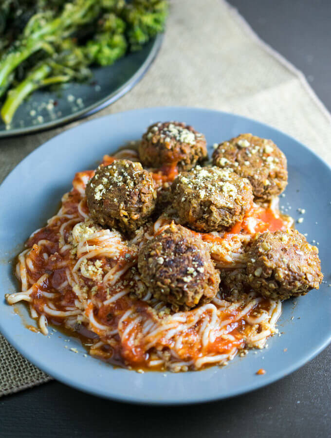Spaghetti and Lentil Balls | Yup, it's Vegan