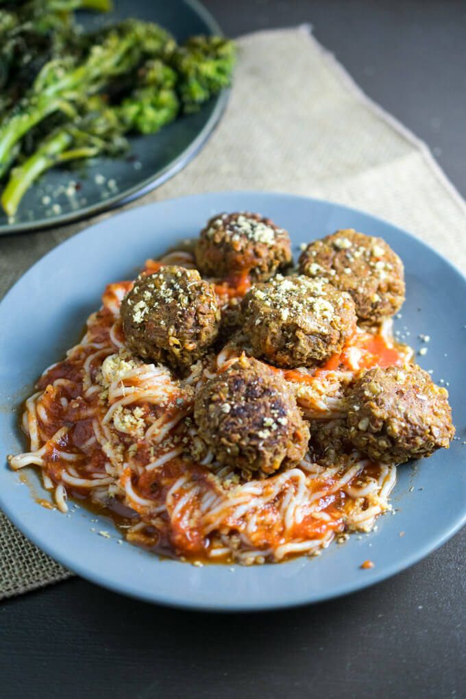 Spaghetti and Lentil Balls | Yup, it's Vegan