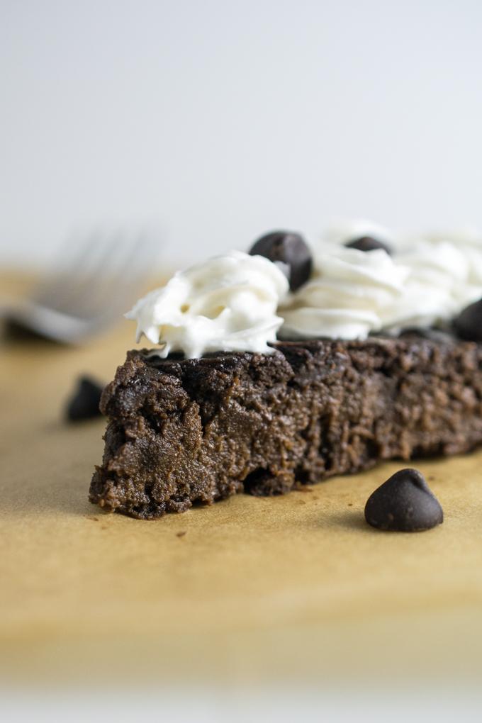 Rich chocolate cake made gluten-free without flour, held together by vegetables and fruit! A secretly healthy dark and decadent treat for any sweet tooth