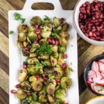 Roasted Brussels Sprouts with Pomegranate Glaze and Pumpkin Seeds | Yup, it's Vegan
