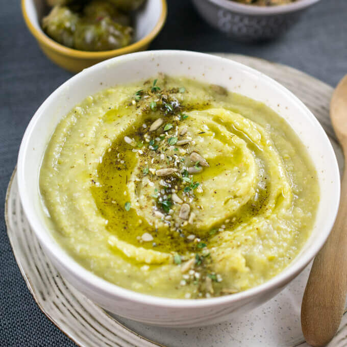 Lebanese Green Split Pea Soup | Yup, it's Vegan