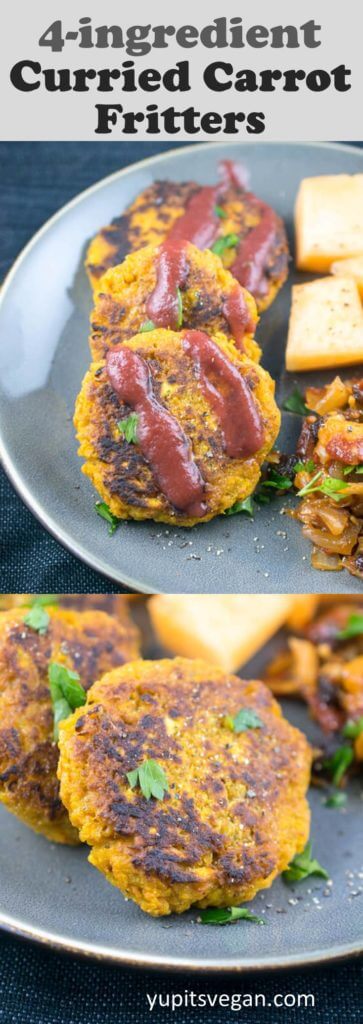 curried carrot fritters (only 4 ingredients!)
