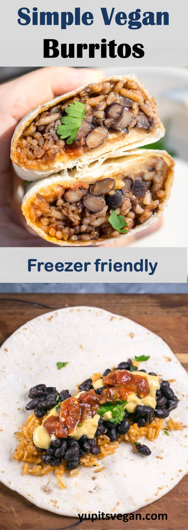 Vegan Burritos - Make and Freeze! | Yup, it's Vegan