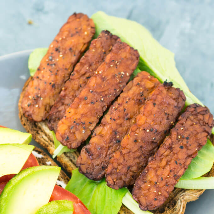 Black Pepper Tempeh Bacon Recipe | Yup, It's Vegan!