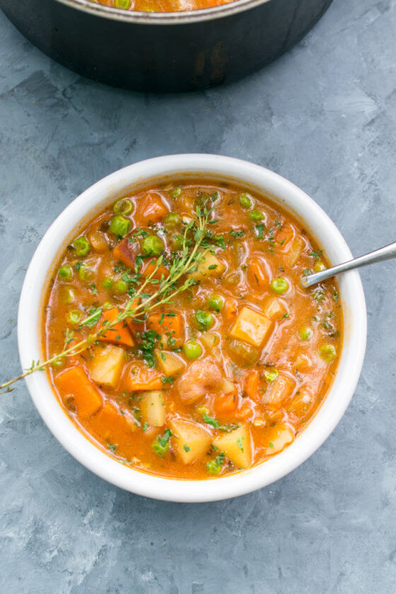 Ultimate Hearty Vegetable Stew Recipe - Yup, it's Vegan